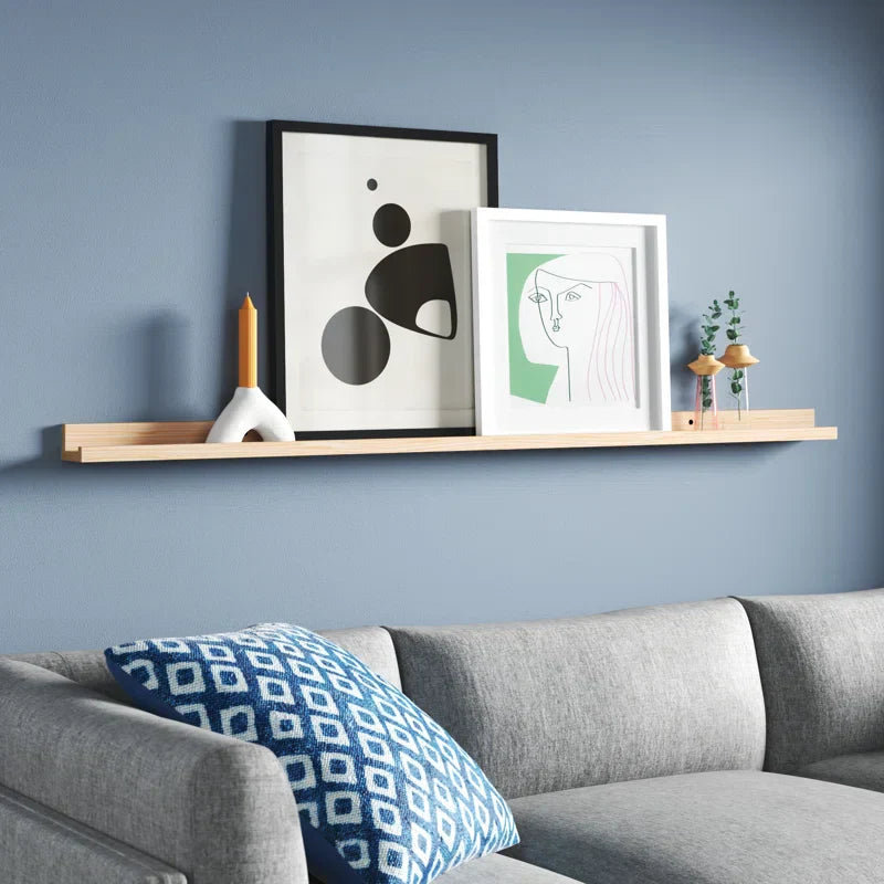 Awendela Wood Species Solid Wood Picture Ledge Wall Shelf