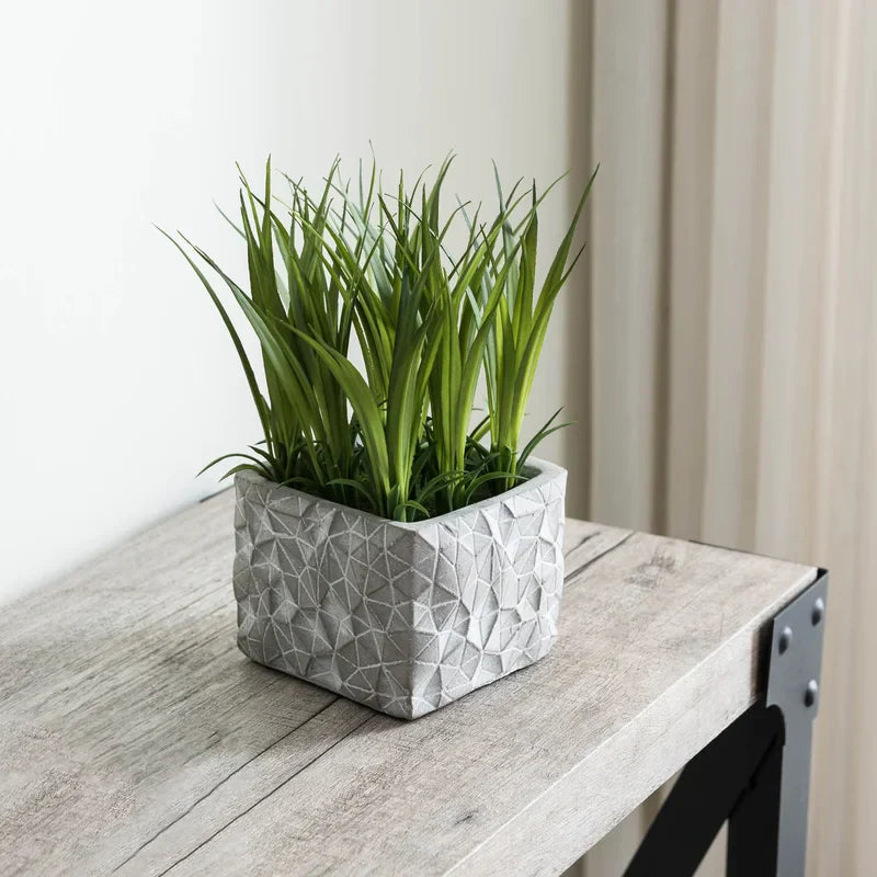 8" Artificial Reed Plant in Pot